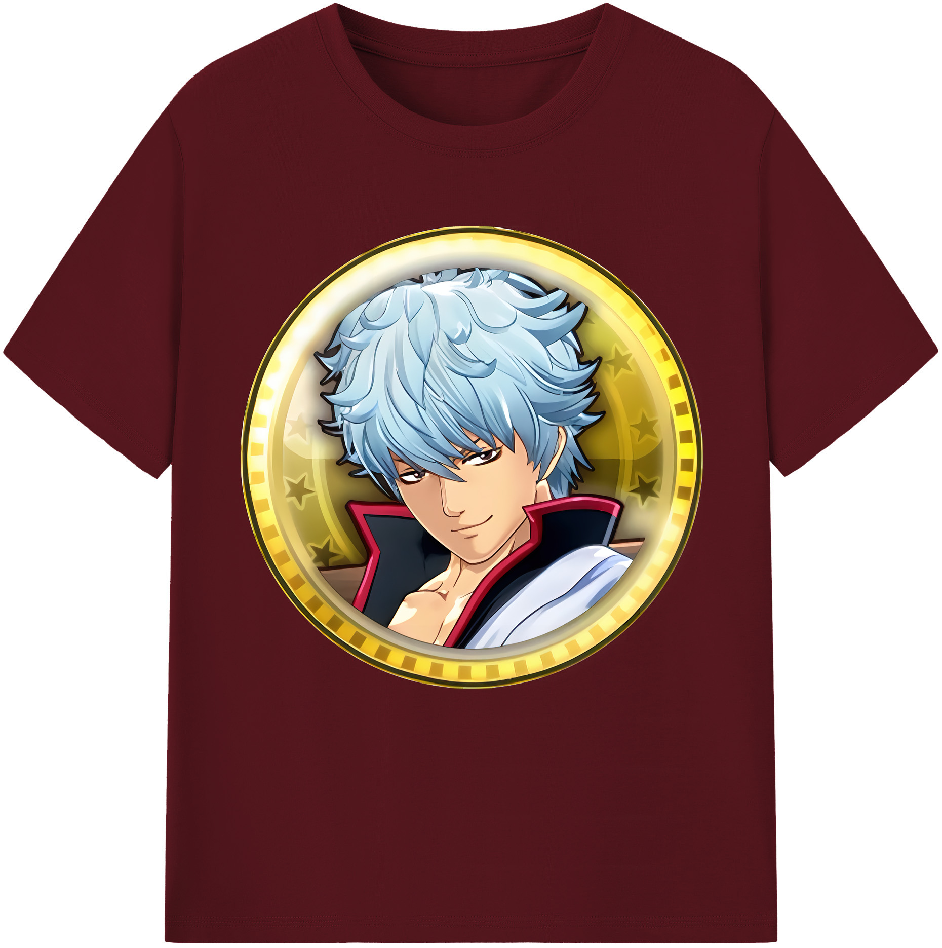（画像用） ぎんたま 坂田銀時（さかたぎんとき） 神楽 志村新八（しむら しんぱち） GINTAMA Sakata Gintoki Kagura Shimura Shinpachi 綿100％半袖Tシャツ（フロントプリント）